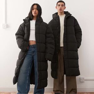 NWOT - Collusion Oversized Unisex Black Puffer Coat